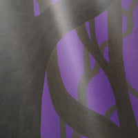 What is the Room Next Door Like? Ghost forest wallpaper (Purple) PEEL AND STICK MURAL
