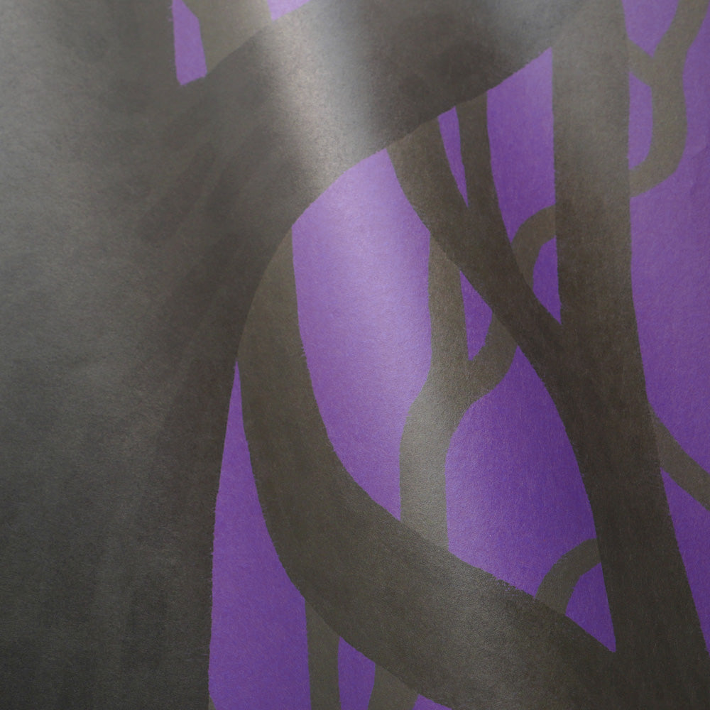 What is the Room Next Door Like? Ghost forest wallpaper (Purple) PEEL AND STICK MURAL
