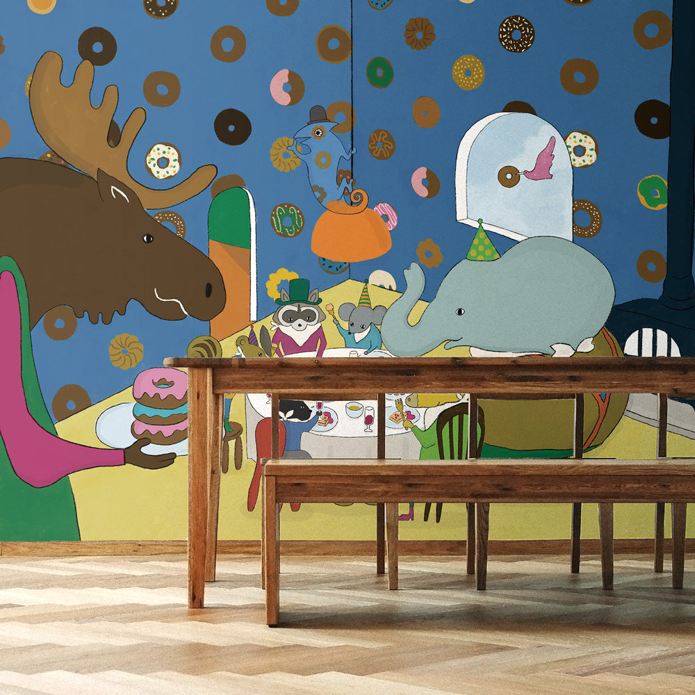 SAMPLE What is the Room Next Door Like? Donuts room MURAL