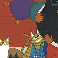 SAMPLE What is the Room Next Door Like? Cat room MURAL