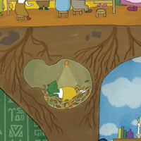 What is the Room Next Door Like? Room in the dirt MURAL