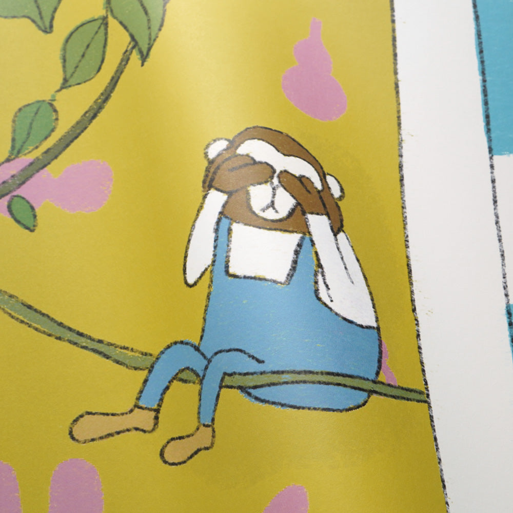 となりのへやはどんなへや？ トイレのへや シール素材 サイズオーダー壁紙