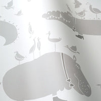 The Crocodiles and the Hippopotamuses White 3.3 m long WALLPAPER