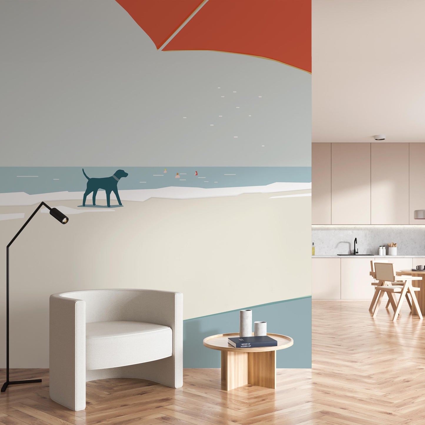 Bathing PEEL AND STICK MURAL