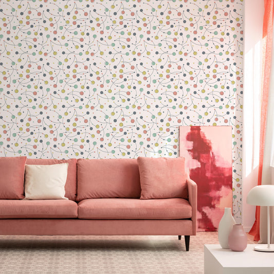 cherry (White) 3 m long WALLPAPER