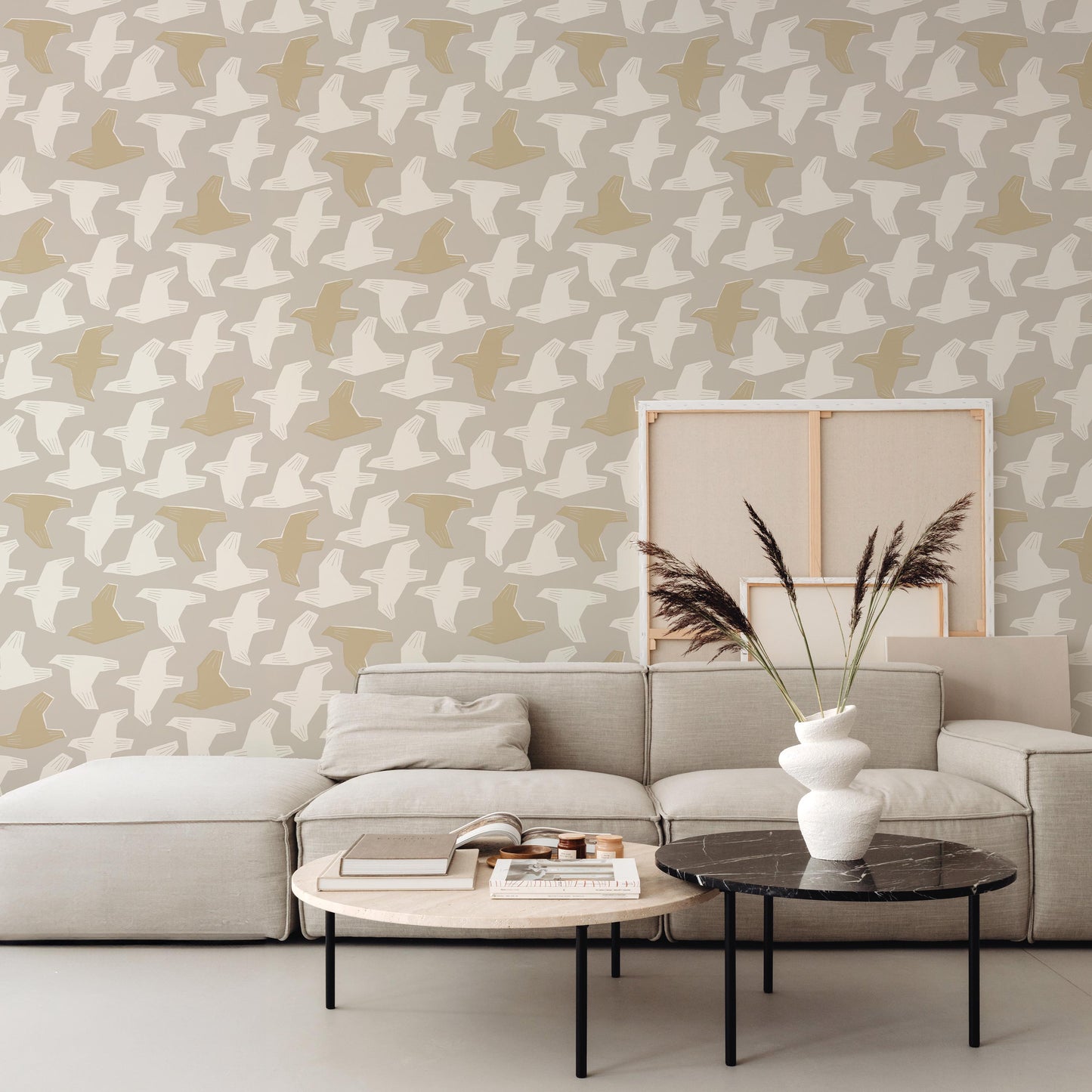 SAMPLE flip flap Brown WALLPAPER