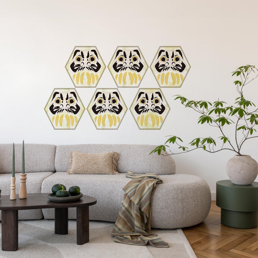 daruma kikko haku A set WALL DECAL