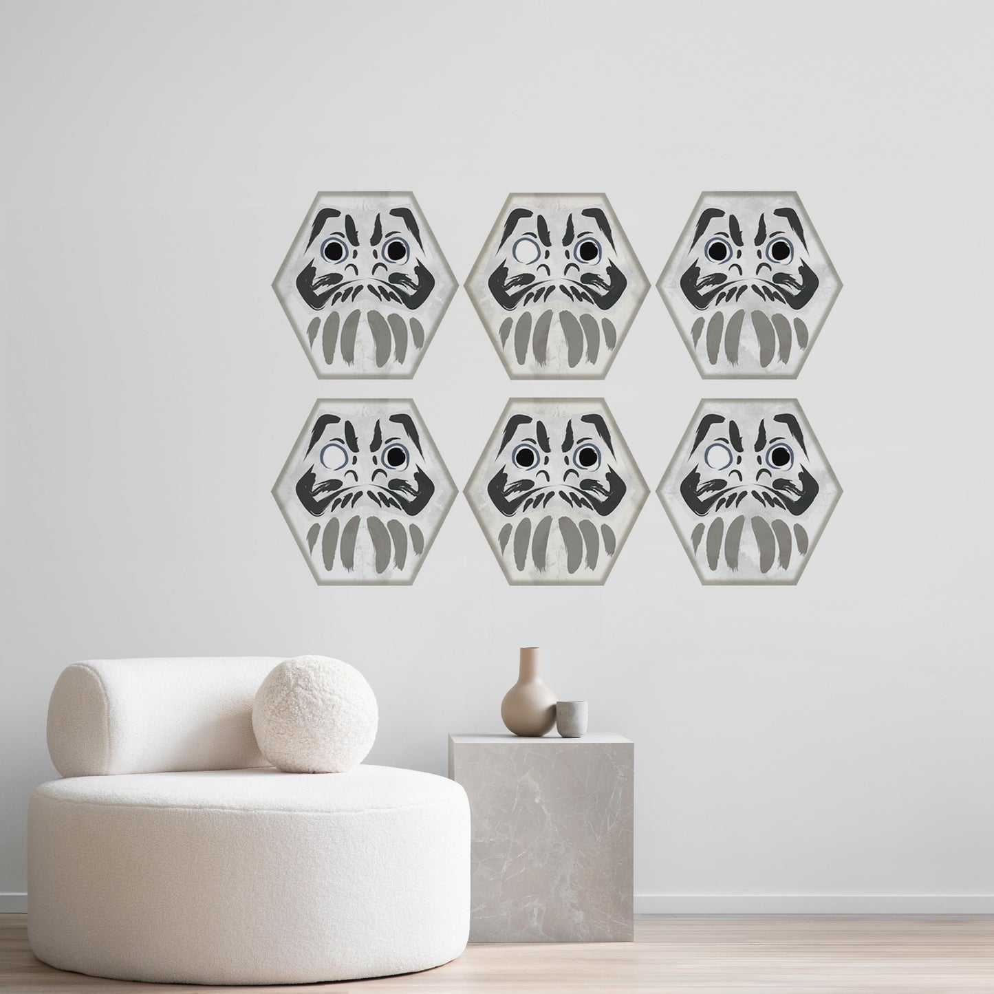 daruma kikko sumi B set WALL DECAL