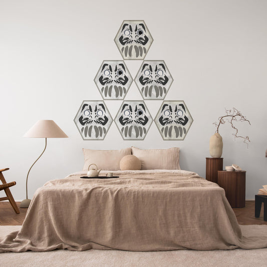 daruma kikko sumi C set WALL DECAL