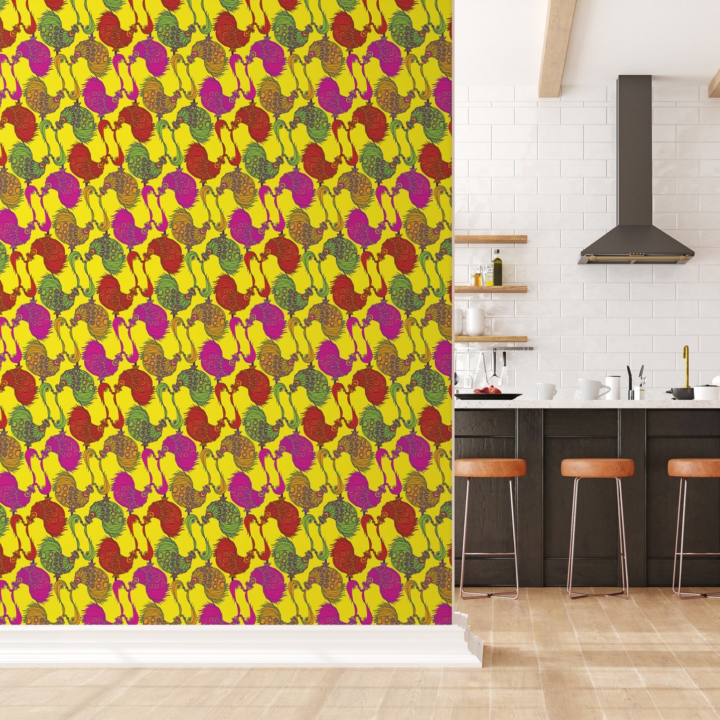 TRICK Yellow 2.5 m long WALLPAPER