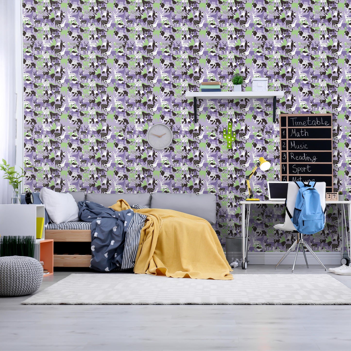 GOOD FRIENDS Purple 2.5 m long WALLPAPER