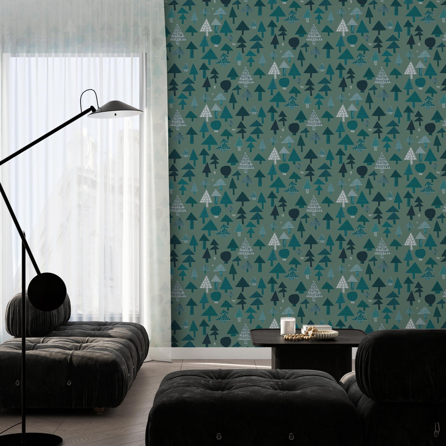 mori Green 2.5 m long WALLPAPER