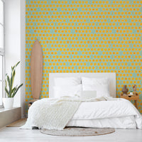 Orangette Blue 3.3 m long PEEL AND STICK WALLPAPER