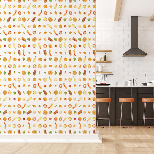 Tempura White 3 m long PEEL AND STICK WALLPAPER