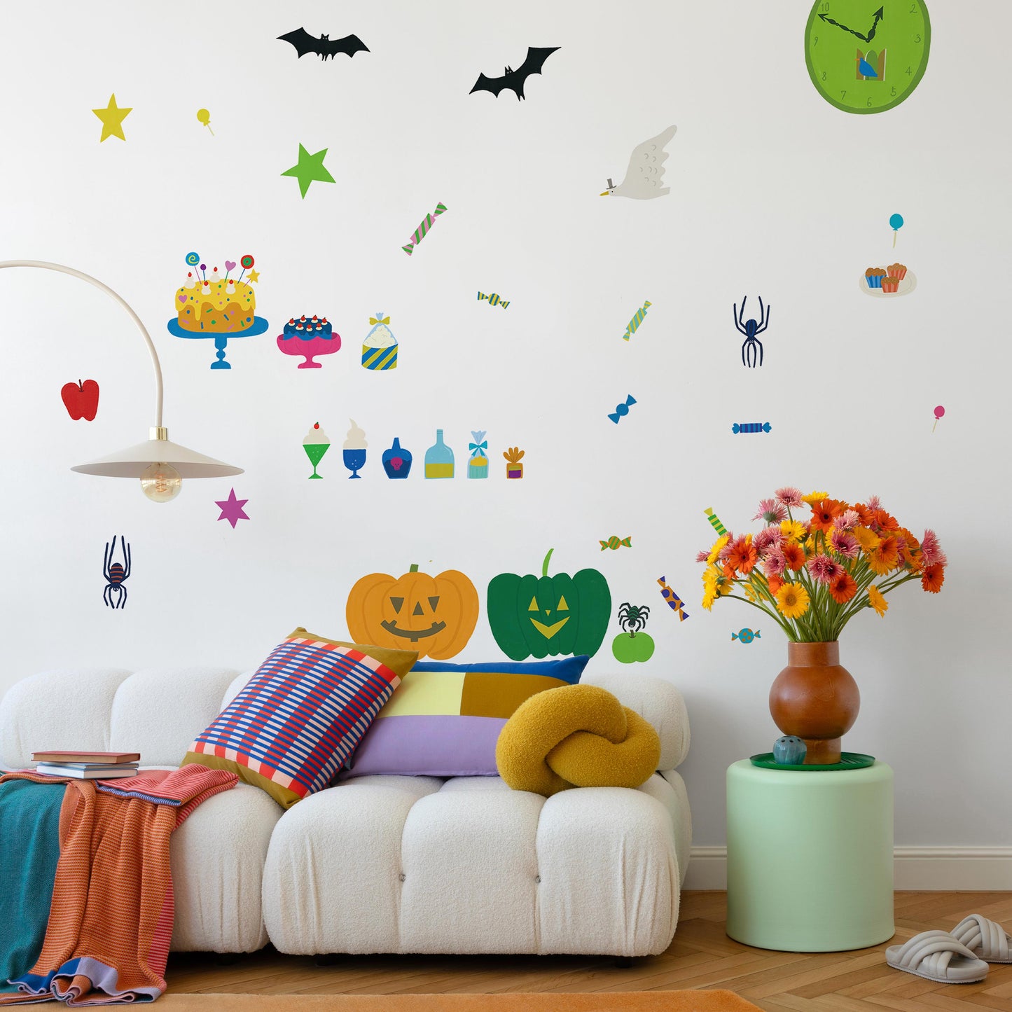 What is the Room Next Door Like? Halloween room E: Assorted Sweets WALL DECAL