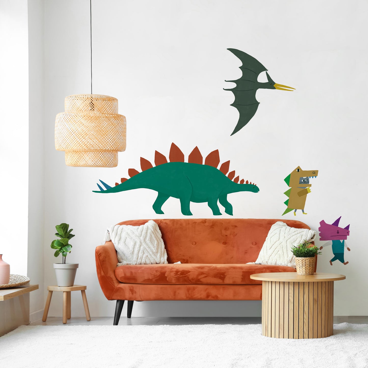 What is the Room Next Door Like? Dinosaur room B: Stegosaurus Set WALL DECAL