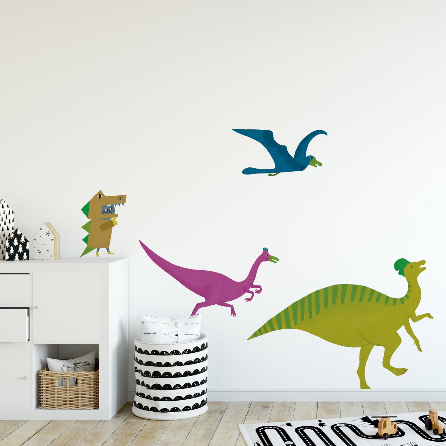 What is the Room Next Door Like? Dinosaur room D: Lambeosaurus Set WALL DECAL