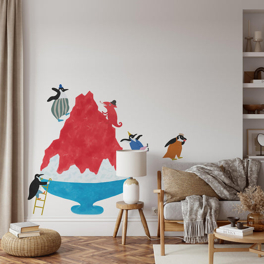 What is the Room Next Door Like? Kitchen room A: Kabeleon and Shaved Ice Set WALL DECAL