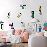 What is the Room Next Door Like? Kitchen room B: Assorted Penguin Pack WALL DECAL