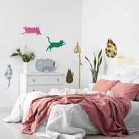 What is the Room Next Door Like? Cat room A: Chonky Calico and Friends WALL DECAL