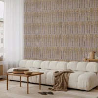 March of the Bobbin Legs Rose Grey 2.7 m long WALLPAPER