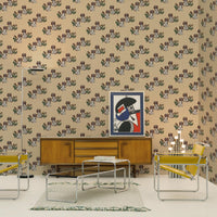 Chiens jumeaux Dusty Citron 3 m long PEEL AND STICK WALLPAPER