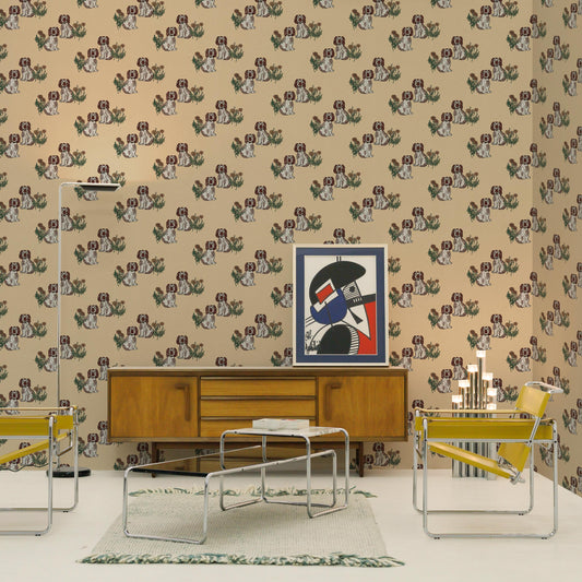 Chiens jumeaux Dusty Citron 2.7 m long WALLPAPER