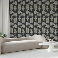 Silence of the Busts Charcoal Grey 2.5 m long WALLPAPER