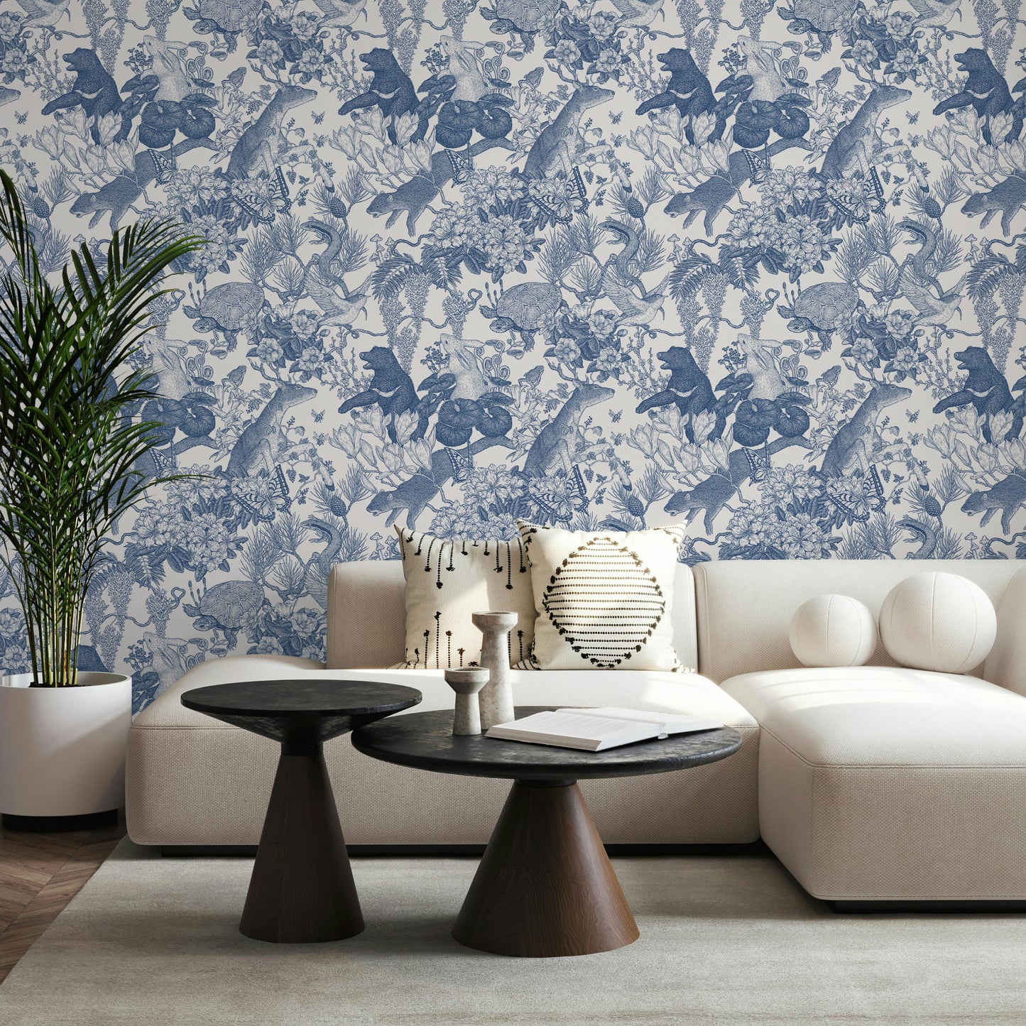 Japanese forest／Double Blue 3.3 m long WALLPAPER