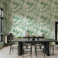 Japanese forest／Double Green 2.7 m long PEEL AND STICK WALLPAPER