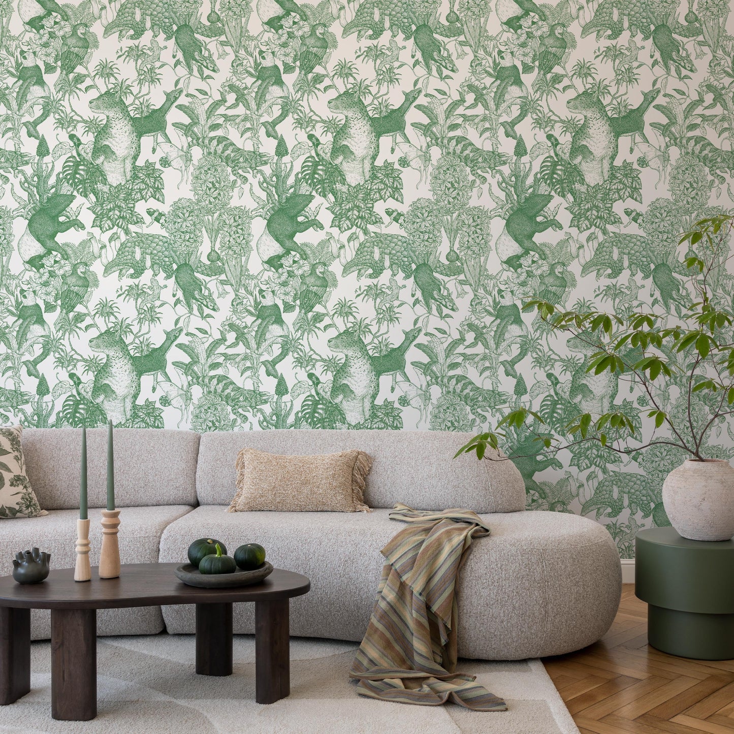 Tropical rainforest／Double Green 2.7 m long WALLPAPER