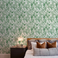 Tropical rainforest／Double Green 2.5 m long PEEL AND STICK WALLPAPER