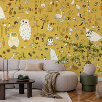 SAMPLE Mutual Love Mustard MURAL