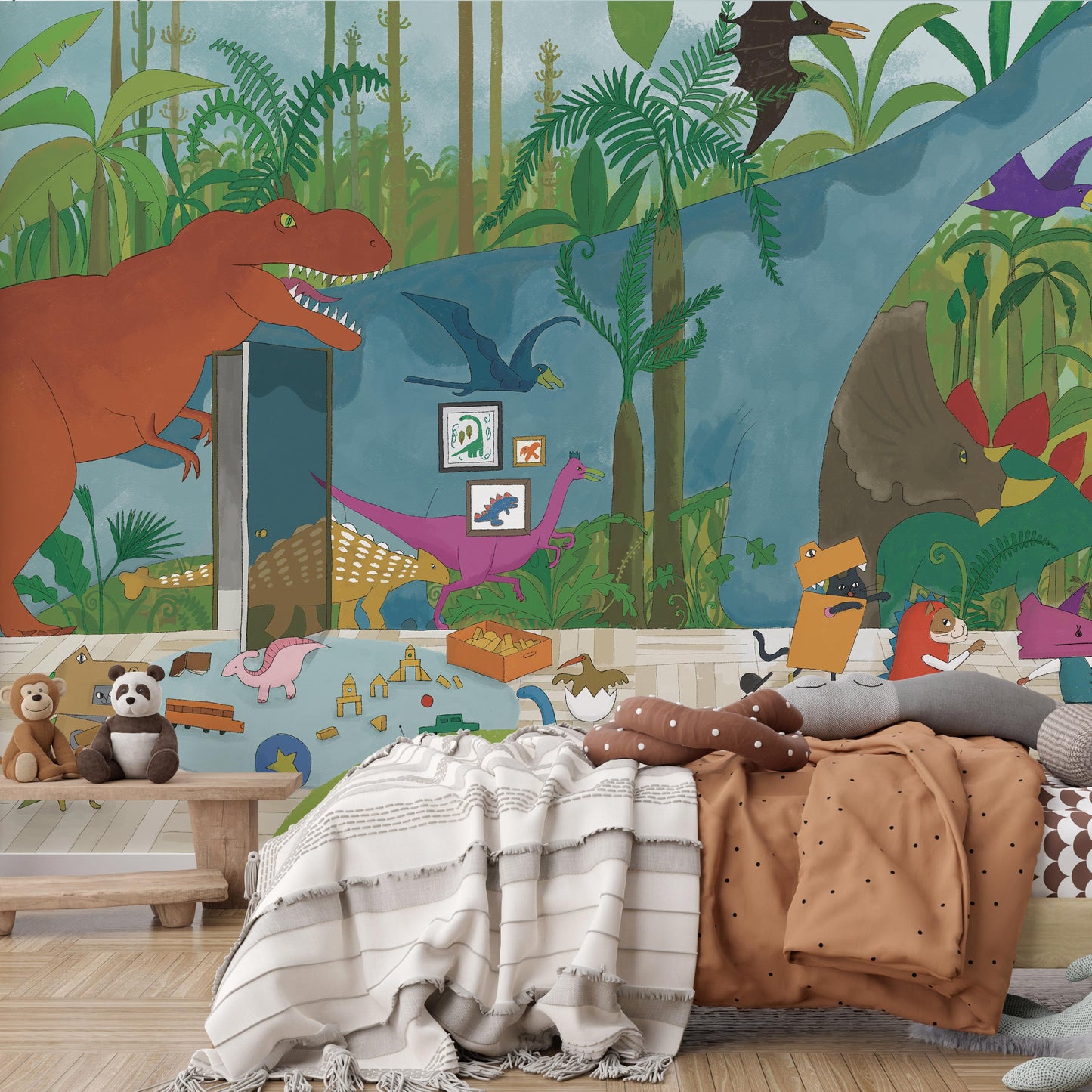 What is the Room Next Door Like? Dinosaur room MURAL