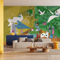 What is the Room Next Door Like? Origami room MURAL