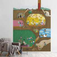 What is the Room Next Door Like? Room in the dirt MURAL