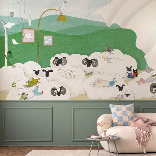 What is the Room Next Door Like? Meadow room MURAL