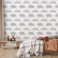 The Crocodiles and the Hippopotamuses White 3 m long WALLPAPER